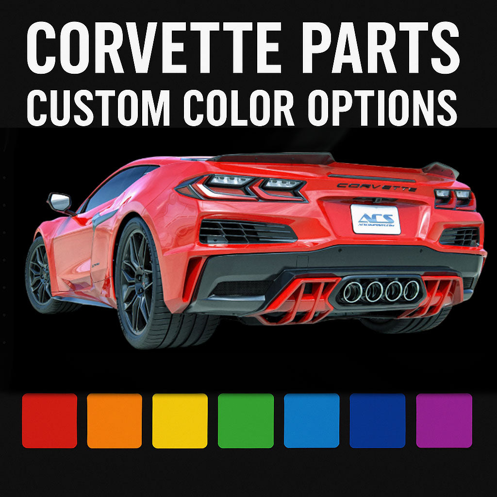2023+ C8 Corvette Z06 E-Ray Grand Sport ZR1 Rear Diffuser Insert ACS Composite